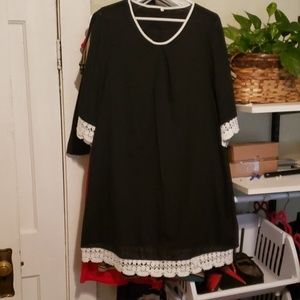 Black and white dress